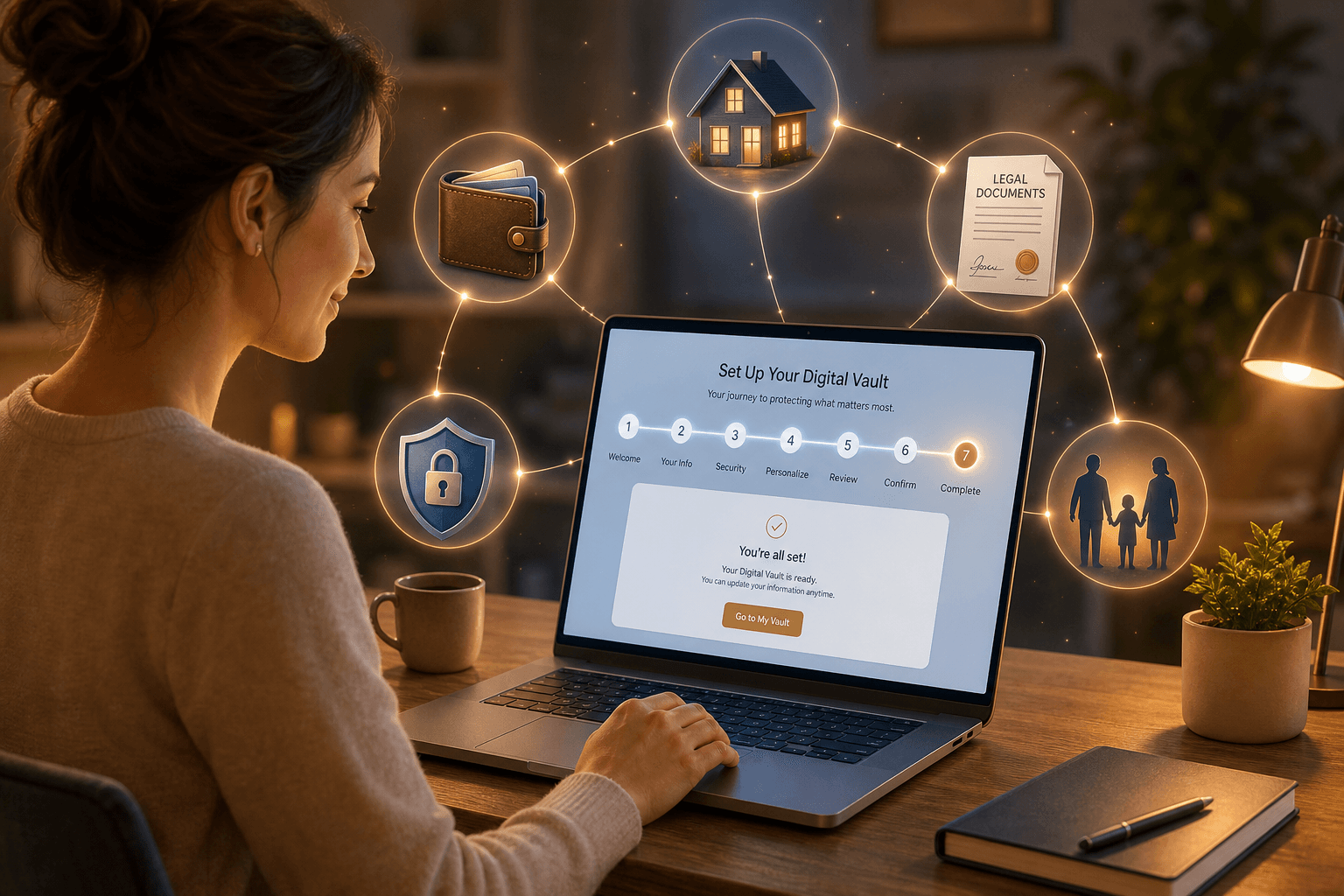 Set up your digital vault
